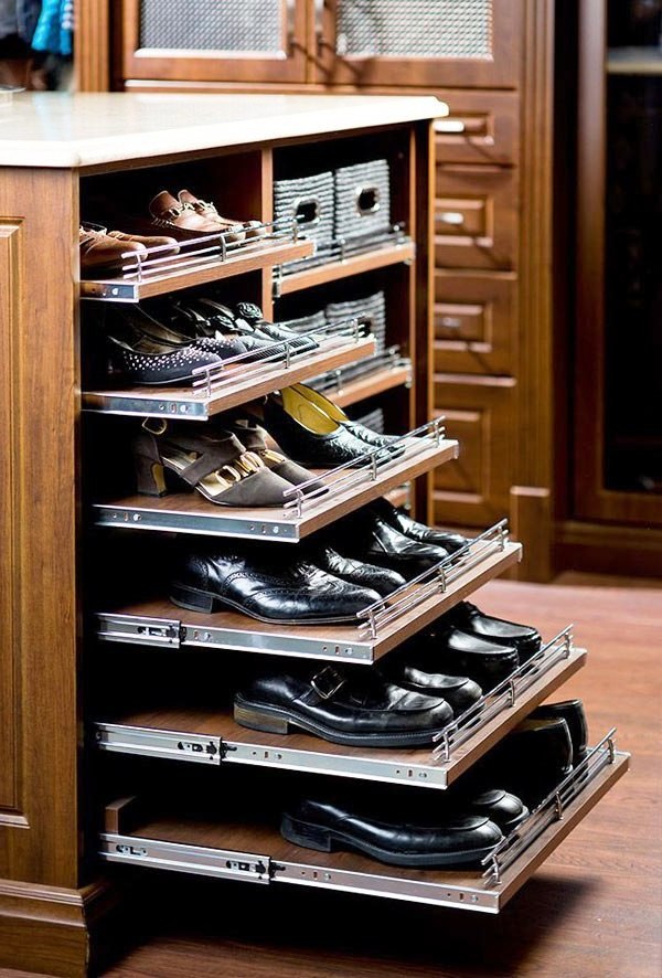 удобное хранение обуви дома