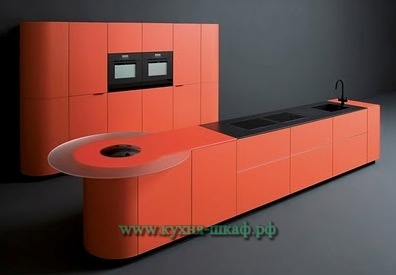 Производство кухонной мебели в стиле hi-tech на заказ в Петербурге