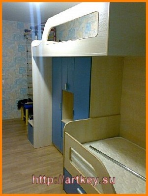 Мебель для детей - двухъярусные кровати - вид 1 миниатюра