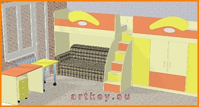 Проекты детской мебели 02 - вид 17 миниатюра