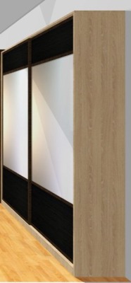 Проект шкафа-купе для коридора - вид 1 миниатюра