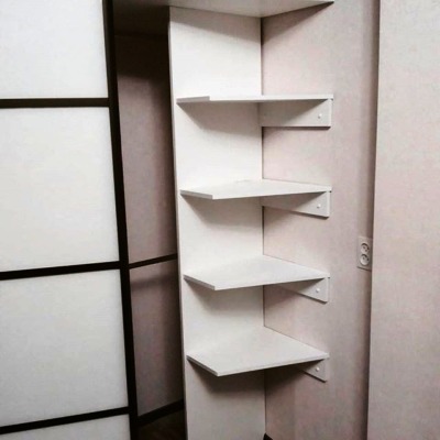 Угловой шкаф купе - вид 1 миниатюра
