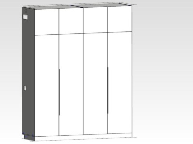 Встроенный распашной шкаф для хозяйственных нужд - вид 14 миниатюра