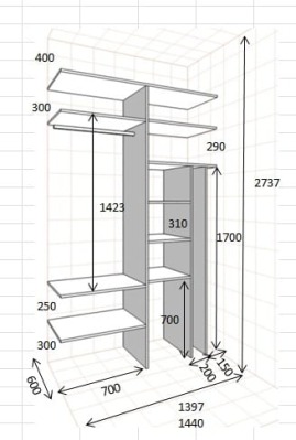Небольшой шкаф-купе на балкон - вид 3 миниатюра